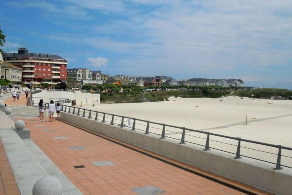 Apartamento Playa A Rapadoira Con Terraza Foz Buitenkant foto