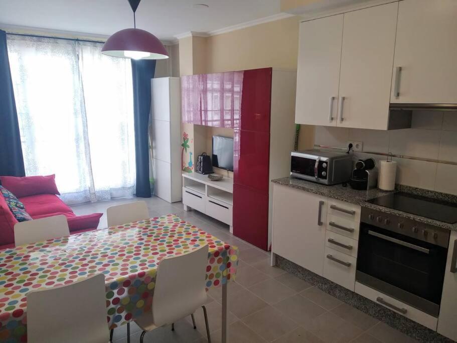 Apartamento Playa A Rapadoira Con Terraza Foz Buitenkant foto